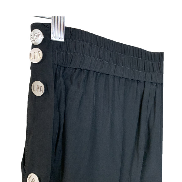 LPA Pant 552 Hip Hop Snap Sides Jogger in Black - Picture 3 of 9